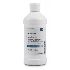 McKesson Antiseptic Skin Cleanser 16 fl. oz. Flip-Top Bottle 4% Chlorhexidine Gluconate / Isopropyl Alcohol